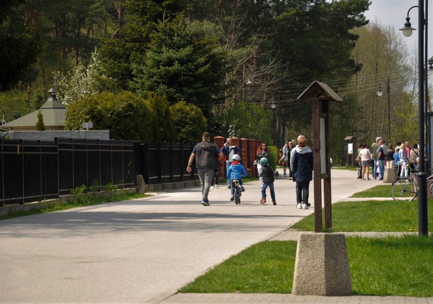 Wtorek 3 maja nad zalewem Siczki w gminie Jedlnia-Letnisko. Tłum wypoczywających, oblegany park linowy. Zobacz zdjęcia