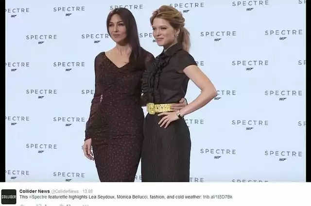 Monica Bellucci i Léa Seydoux (fot. screen z Twitter.com)