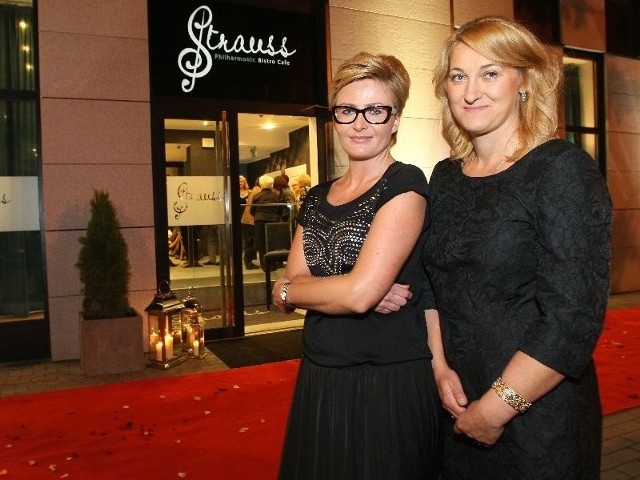 Otwarcie nowego bistro cafe Strauss w Kielcach - właścicielki lokalu: Paulina Stachurska i Sabina Plavać – z prawej.