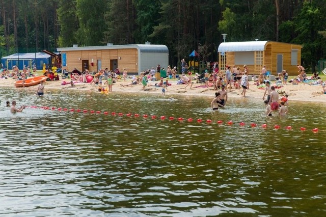 Plaża nad zalewem w Dojlidach