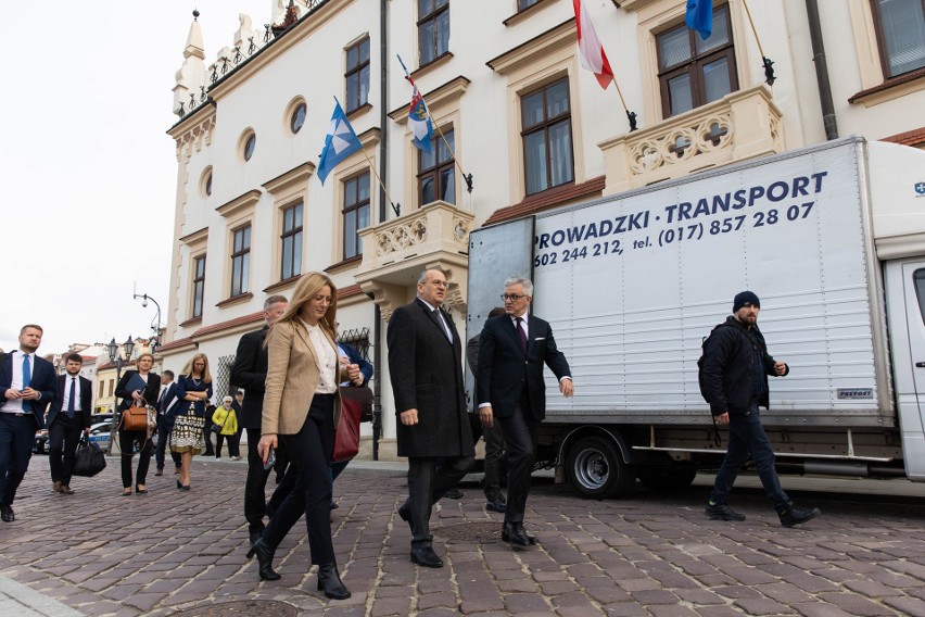 Wizyta ministrów OBWE. Dmytro Kułeba, szef MSZ Ukrainy: Chcę podziękować każdemu Polakowi, w tym wszyskim tu - na Podkarpaciu [ZDJĘCIA]