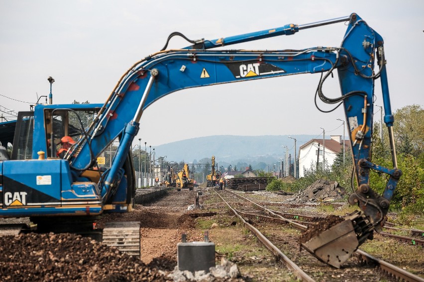 Remont trasy kolejowej Kraków - Krzeszowice