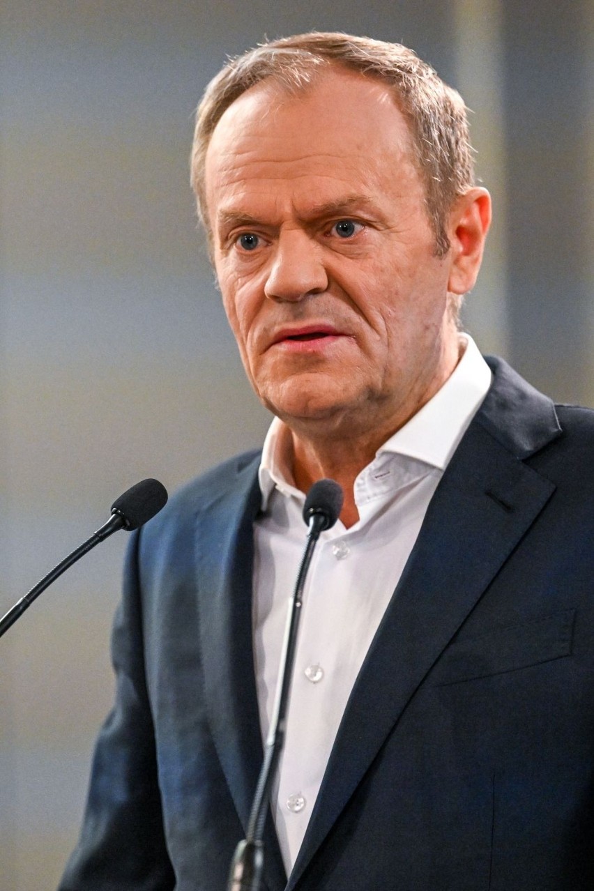 Donald Tusk na spotkaniu z działaczami PO w Hotelu Rzeszów