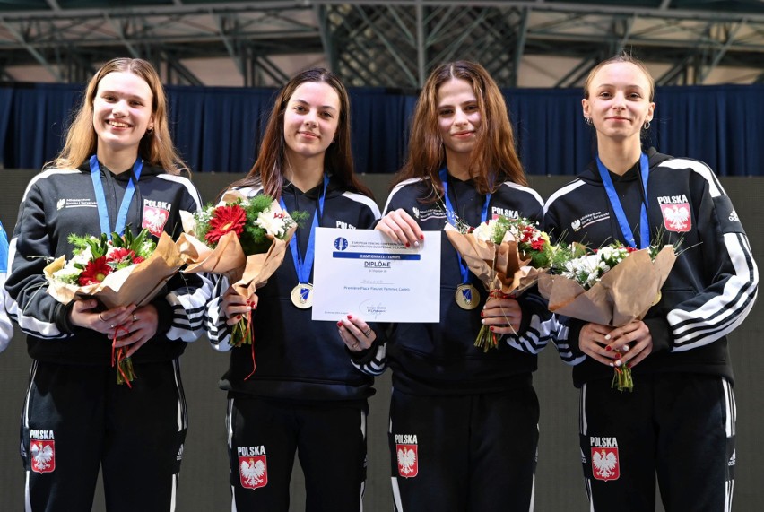 Sukces bydgoskiej florecistki. Aleksandra Nowakowska drużynową mistrzynią Europy U17