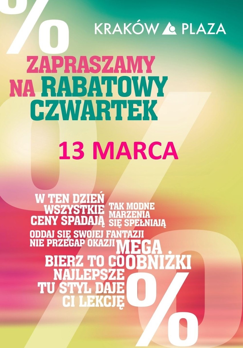 Święto rabatowiczów! Rabatowy Czwartek w Kraków Plaza!