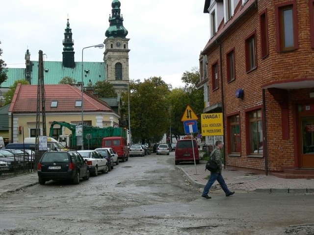 W przebudowie są również drogi znajdujące się w centrum miasta. Na zdjęciu ulica Kościuszki.