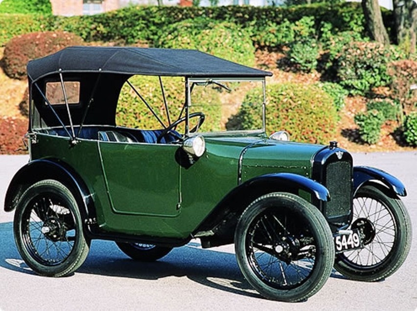 Austin 7 z roku 1923. Nawet tak jednoznacznie "cywilne" auto...