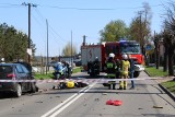 Śmiertelny wypadek w Wieluniu. Zginął motocyklista [ZDJĘCIA]