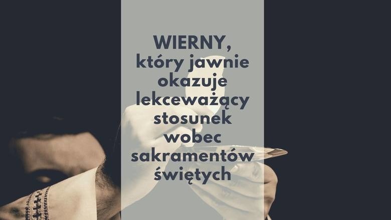 W tych sytuacjach ksiądz może odmówić udzielenia komunii! Takie jest prawo kościoła [lista]