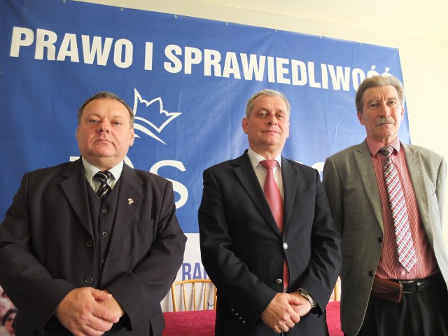 Senator Jerzy Czerwiński, poseł Sławomir Kłosowski oraz poseł Antoni Duda.
