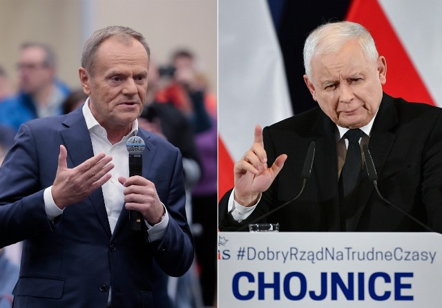 Jarosław Kaczyński żartuje z Donalda Tuska. "Na następnych wyborach przedstawi się jako kobieta".