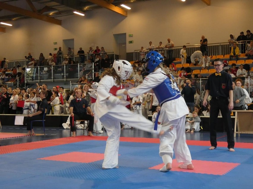 Worek medali dla zawodników Klubu Karate Morawica na zawodach w Katowicach. Do rywalizacji przystąpiło 367 karateków. Zobacz zdjęcia