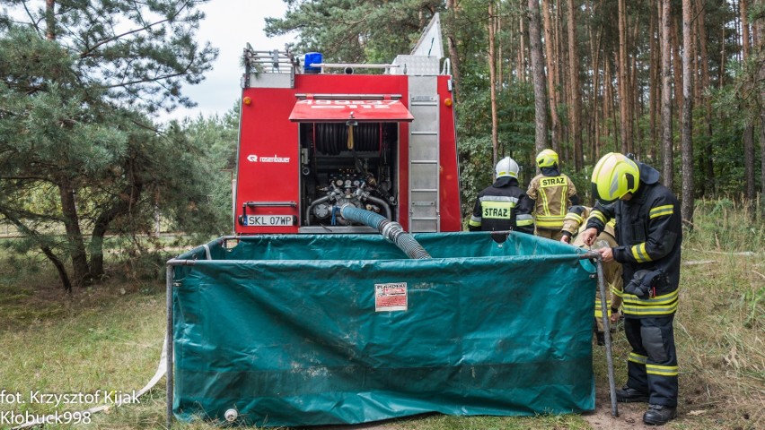 Pożar domków letniskowych we Władysławowie w gminie Miedźno ZDJĘCIA To scenariusz gminnych ćwiczeń strażackich