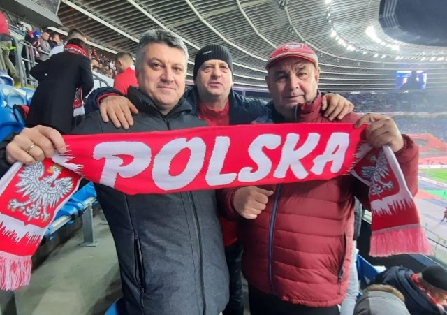 Paweł Rybus (z prawej) kibicował Polakom
