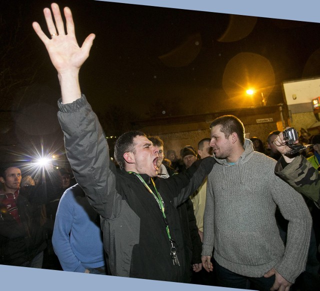 Tak reagowano podczas manifestacji w Bytomiu na ogłoszenie porozumienia rządu z górniczymi związkami zawodowymi