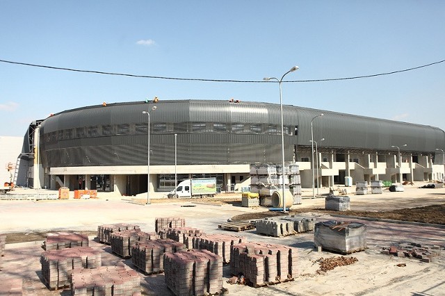 Budowa Stadionu Miejskiego Tychy na ukończeniu