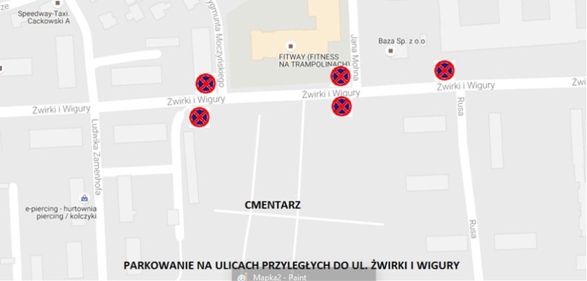 Odwiedzający cmentarz przy ulicy Wybickiego nie zaparkują...