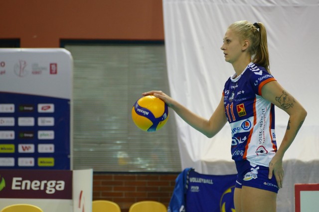 Sonia Kubacka, środkowa bloku radomskiej drużyny.