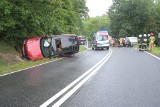 Wypadek dwóch samochodów pod Grudziądzem. Cztery osoby trafiły do szpitala