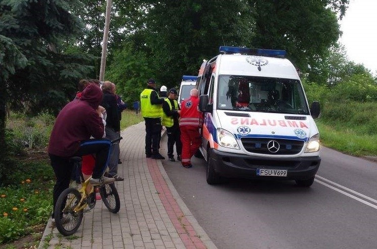 Młody mężczyzna z Pniowa do Garbicza przyjechał na ryby....