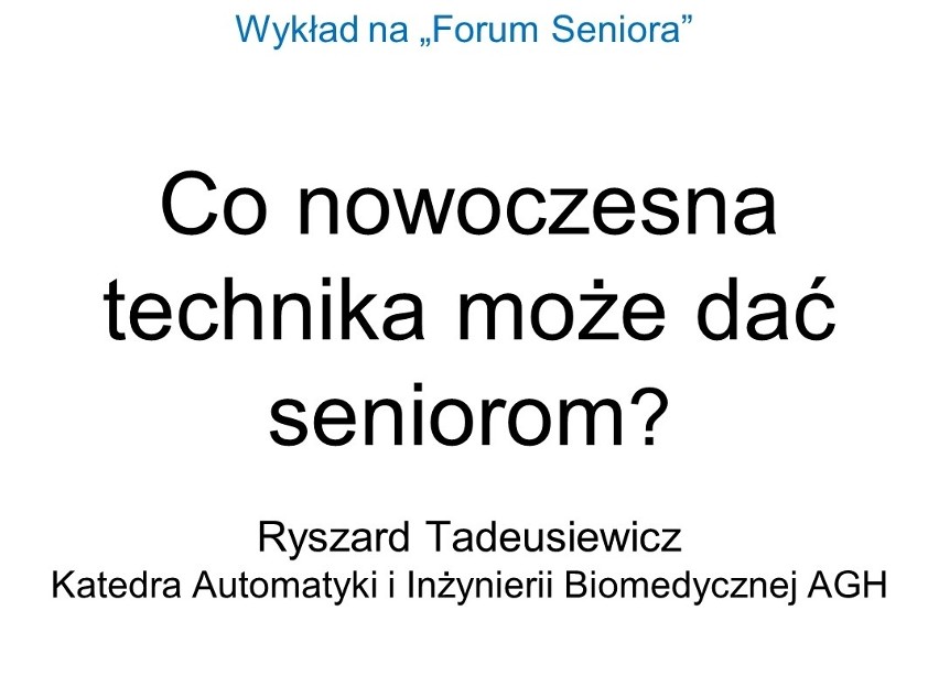 Pierwsze Forum Seniora w Krakowie [WIDEO, ZDJĘCIA]