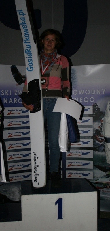 Małgorzata Rutkowska na najwyższym stopniu podium