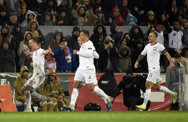 Portugalia - Polska 1:1. Radość Arkadiusza Milika po golu z rzutu karnego
