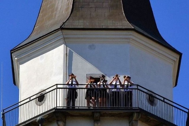 IX Szydłowieckie Spotkania Orkiestr Dętych rozpoczęto od odegrania z wieży ratuszowej hejnału