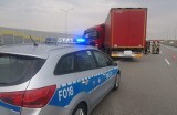 Groźne zdarzenie z udziałem ciężarówki na trasie S8 w powiecie wieruszowskim