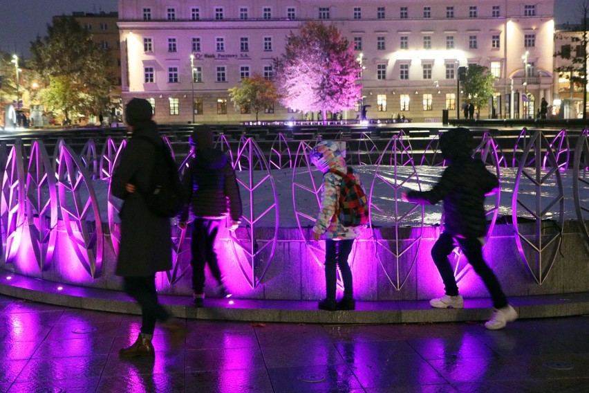 Plac Litewski rozświetlony na różowo. Tak Lublin zakończył "Różowy październik" [ZDJĘCIA]