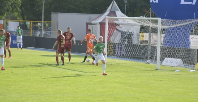 Jedną z bramek w sobotnim meczu zdobył Mateusz Michalski (w zielonej koszulce).