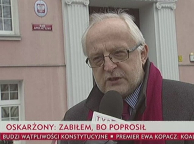 Andrzej O. został skazany na 15 lat więzienia za zabójstwo swojego kolegi 36-letniego Tomasza K. W Sądzie Apelacyjnym we Wrocławiu trwa rozprawa w drugiej instancji, mężczyzna twierdzi, że było to zabójstwo na prośbę ofiary