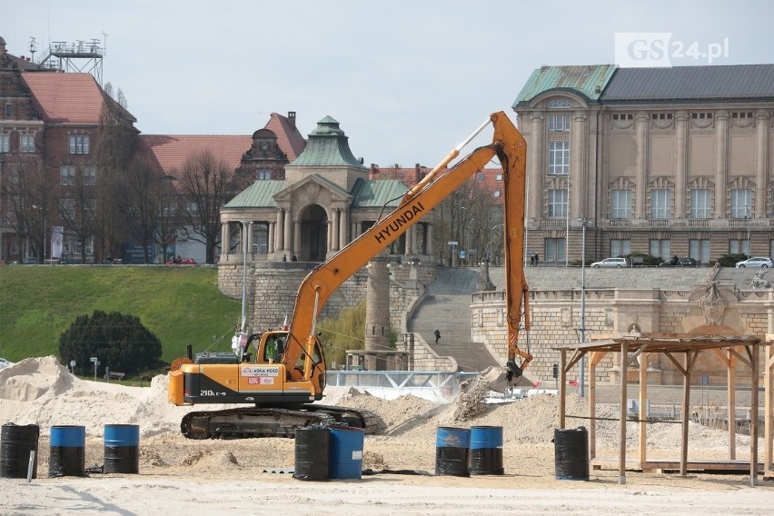 Nowy piasek na Wyspie Grodzkiej w Szczecinie. Skąd do nas przyjechał i ile kosztował? 