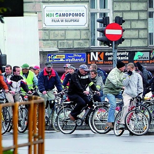 Parada rowerzystów 13 października w Słupsku.
