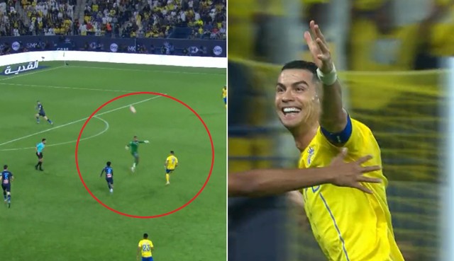Co za gol Ronaldo. Kołtoń krzyczał do mikrofonu: Trafił, trafił, trafił!