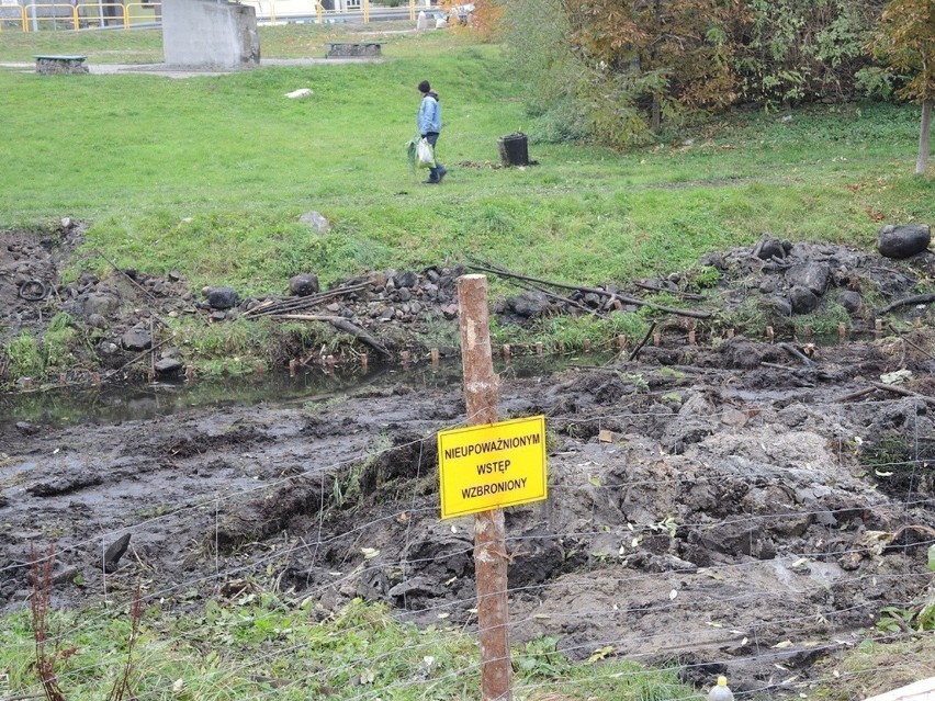 Udrażnianie rzeki Studnicy w Miastku