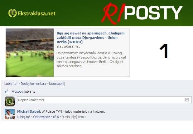 RIPOSTY. Najlepsze komentarze Czytelników Ekstraklasa.net