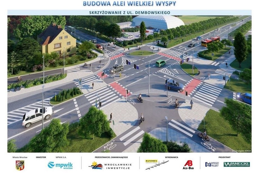 Aleja Wielkiej Wyspy będzie miała 3,4 km. Na jej...