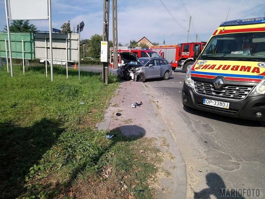Wypadek w Tarnowie Opolskim. Jedna osoba jest ranna.