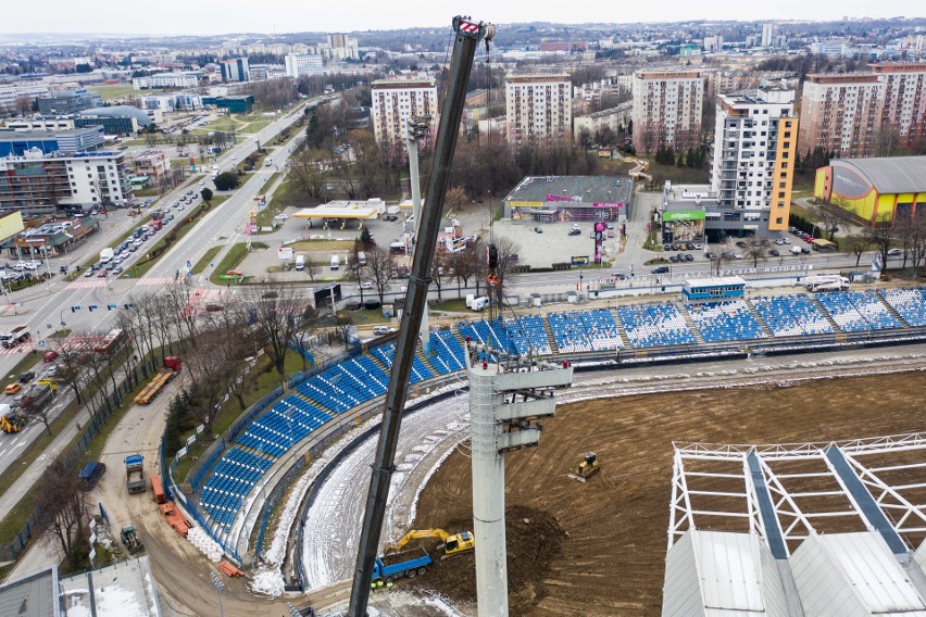 Na Stadionie Miejskim w Rzeszowie trwają prace remontowe. W...