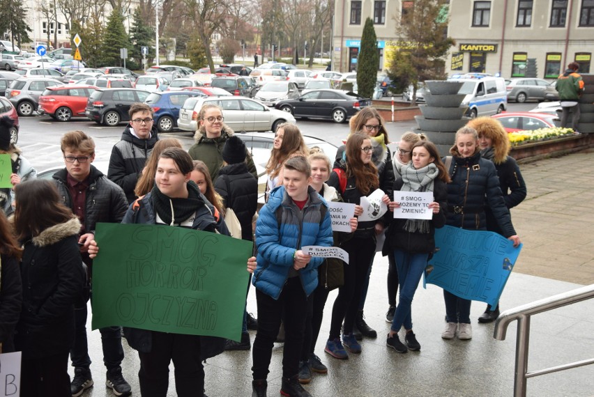 Młodzieżowy Strajk Klimatyczny w Sieradzu przed Urzędem Miasta (ZDJĘCIA) 
