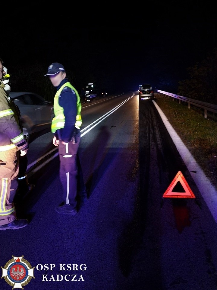 Kadcza. Groźny wypadek zablokował główną drogę w dolinie Dunajca