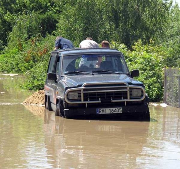 Tak wyglądały drogi na Podkarpaciu podczas poprzedniej powodzi.