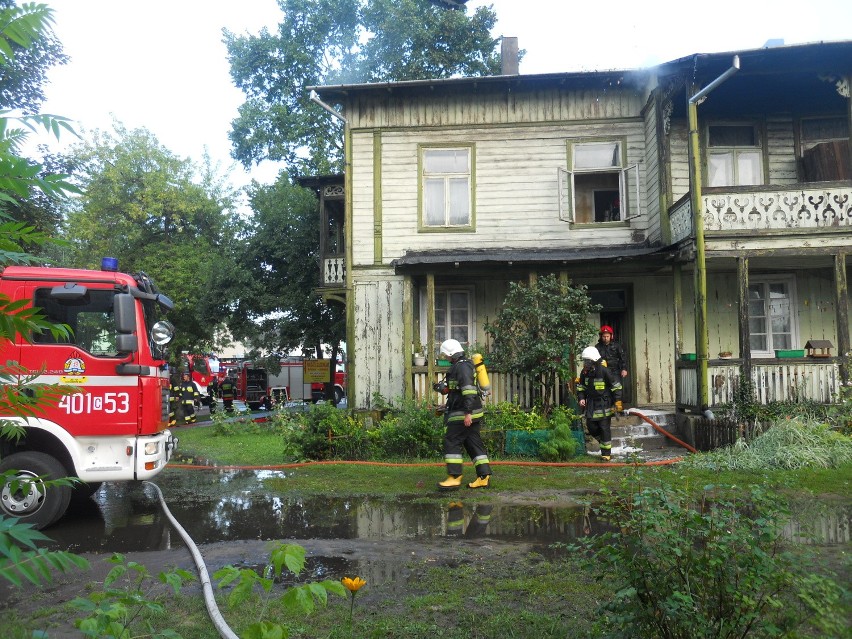 Pożar budynku mieszkalnego w Ciechocinku
