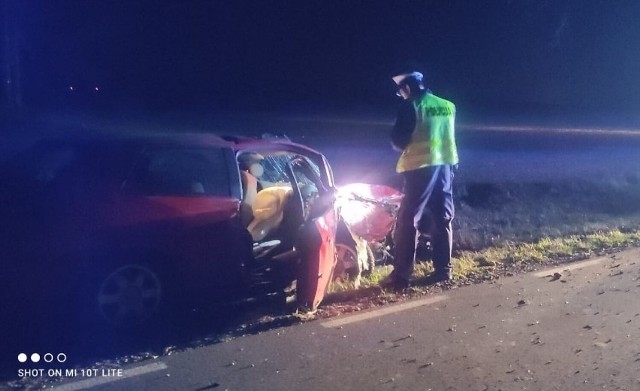 Powiat sztumski. 19-letnia kobieta zjechała z drogi, uderzyła w drzewo i... trafiła do szpitala!