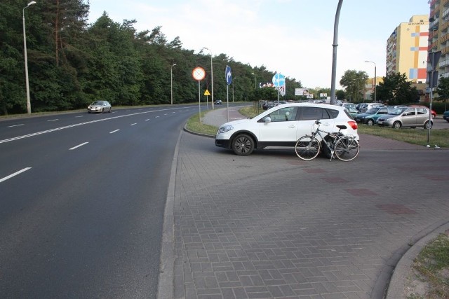 Do wypadku doszło na skrzyżowaniu ul. Warszawskiej i Skarżyńskiego w Grudziądzu.