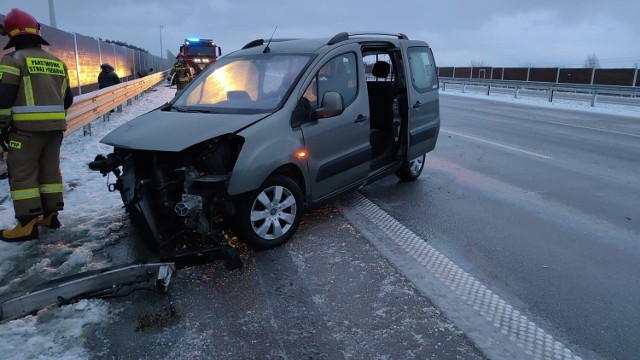 Wypadek na A1 koło Radomska.