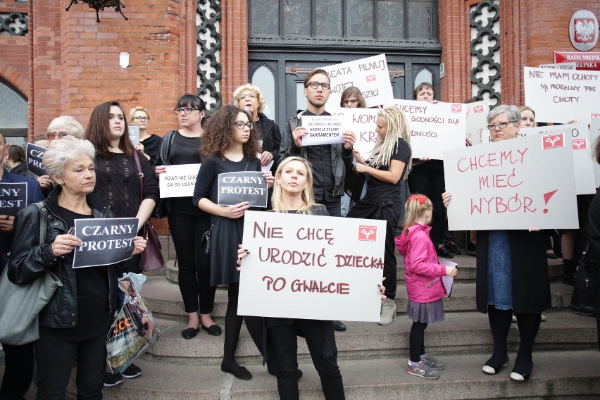 Czarny Protest w Słupsku.