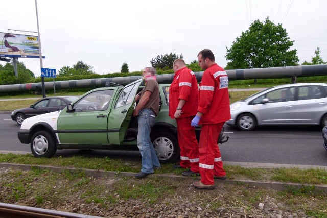 Wypadek na al. Włókniarzy w Łodzi