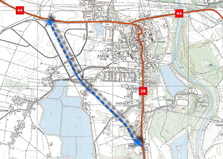 Obwodnica ma mieć 2,1 km długości i po jednej jezdni w każdą...